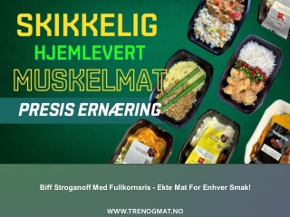 Biff Stroganoff Med Fullkornsris - Ekte Mat For Enhver Smak!