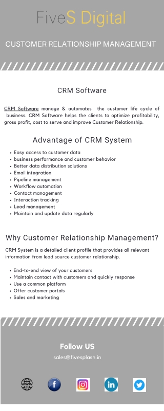 CRM Software - FiveSdigital