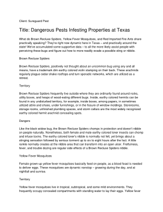 Dallas Cockroach Control | Dallas Bed Bug Control