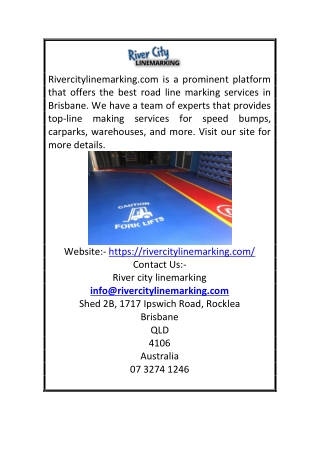 Line Marking Brisbane | Rivercitylinemarking.com