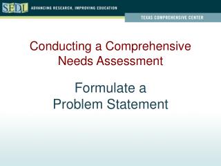 Formulate a Problem Statement