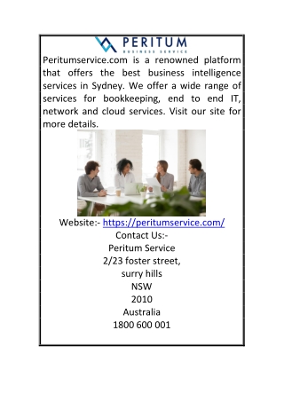 Business Intelligence Sydney | Peritumservice.com