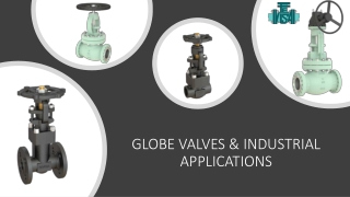 GLOBE VALVES &  IT's INDUSTRIAL APPLICATIONS