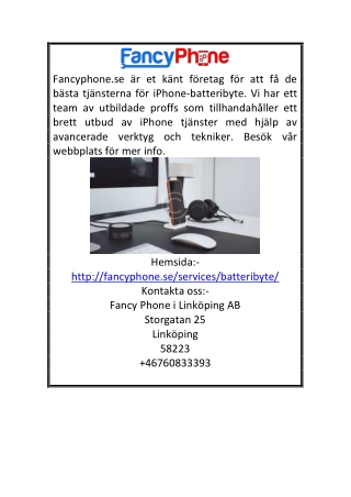 Iphone batteribyte | Fancyphone.se