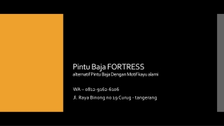 WA 0812-9162-6106 Pintu Besi Tahan Api,