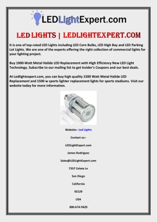 Led Lights | Ledlightexpert.com