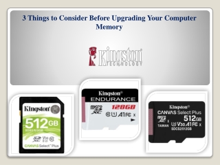 3 Things to Consider Before Upgrading Your Computer Memory