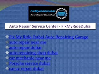 auto repair dubai