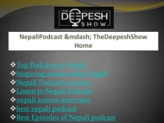 Nepali Podcast's stream