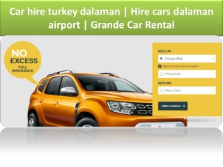 Car hire dalaman airport turkey