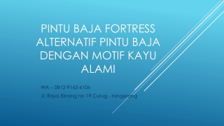 WA 0812-9162-6106 Jual Pintu Besi Minimalis Terbaru,