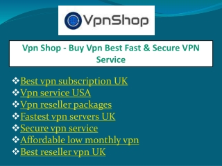 Vpn reseller packages