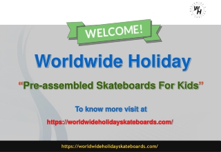 Pre-assembled Skateboards For Kids