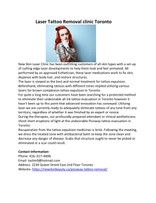 Tattoo removal specialist Beaches