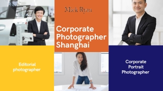 Corporate Photographer Shanghai