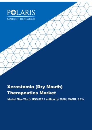 Xerostomia (Dry Mouth) Therapeutics Market Size, Share, Trends, & Industry Analysis Report, By Product (Artificial Saliv