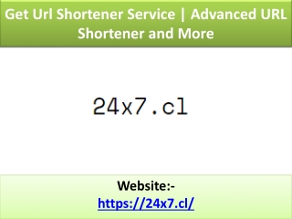 Advanced url shortener