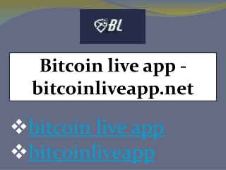 bitcoin live app