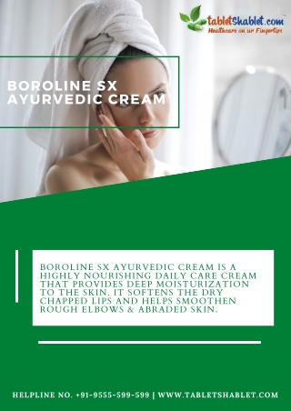 Buy Boroline Sx Ayurvedic Cream 40gm Online in India | Tabletshablet