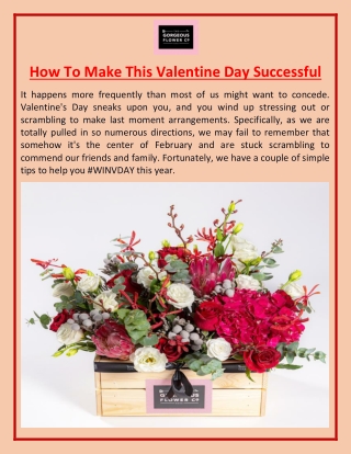 How To Make This Valentine Day Successful