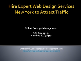 Hire Expert Web Design Services New York to Attract Traffic