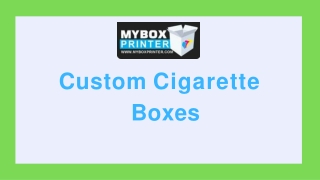 Custom E-Cigarette Boxes