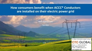 Consumers benefit when ACCC® Conductors are installed on their electric power grid