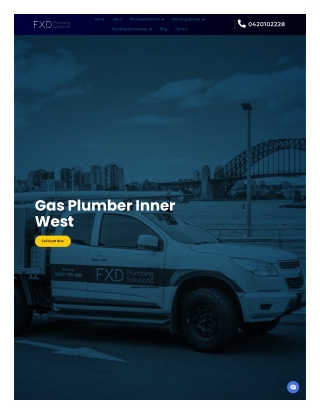 Gas plumber inner West