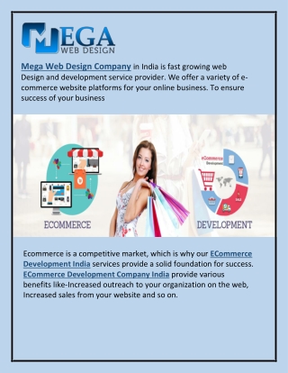 Find more sales with ECommerce Development Company India