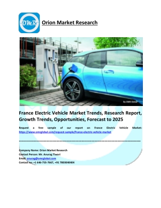 France Electric Vehicle Market Report 2019: By Key Players, Share, and Forecast to 2025