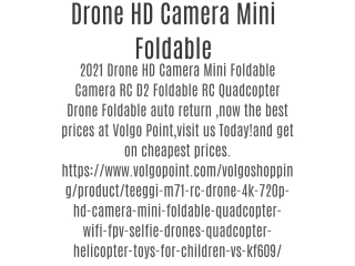 Drone HD Camera Mini Foldable