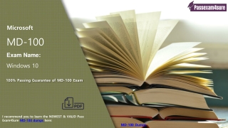 Success is about the Corner with Microsoft MD-100 Dumps PDF | PassExam4Sure