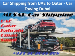 Car shipping company in dubai