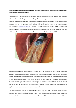 Atherectomy Devices