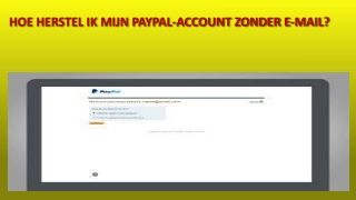 Hoe herstel ik mijn PayPal-account zonder e-mail?