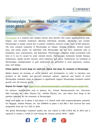 Fibromyalgia Treatment Market Size and Forecast (2020-2027)