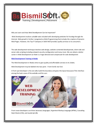 Why we Learn and How Web Development Can be Important?