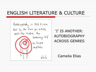 ENGLISH LITERATURE &amp; CULTURE