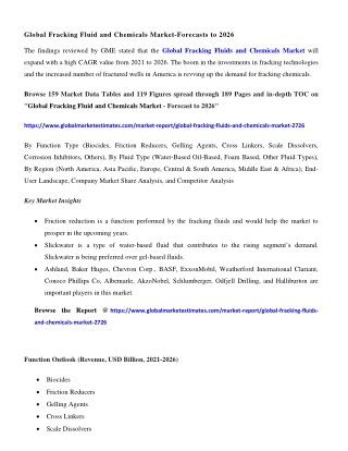 COVID-19 Impact on Global Fracking Fluids and Chemicals Market