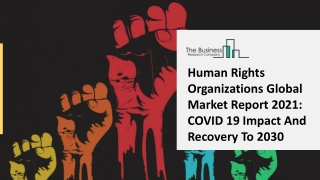 Human Rights Organizations Market Report 2021, By Segmentations, Key Company Profiles and  Demand Forecasts to 2030