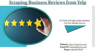 Scraping Business Reviews from Yelp