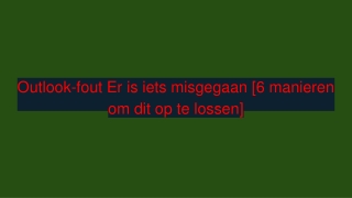 Outlook-fout Er is iets misgegaan [6 manieren om dit op te lossen]