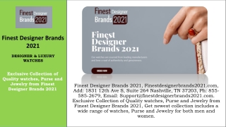 Support@finestdesignerbrands2021.com - 1831 12th Ave S, Suite 264 Nashville, TN 37203