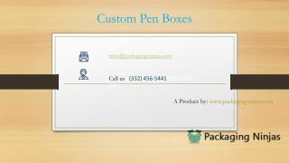 Luxury Custom Pen Boxes Wholesale USA | PackagingNinjas