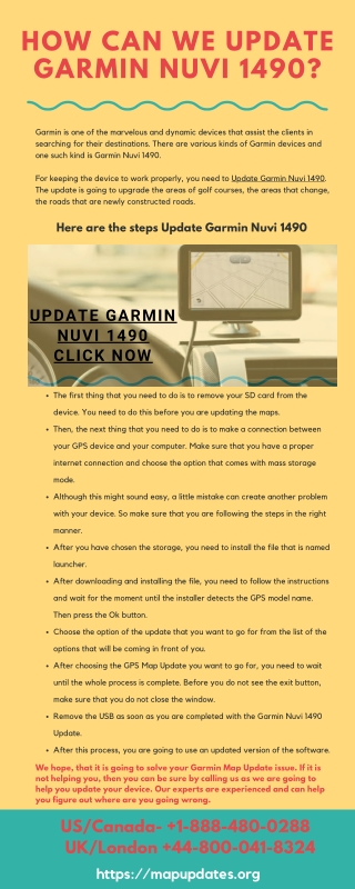 Complete Guide to Update Garmin Nuvi 1490