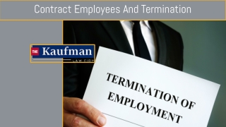 Contract Employees And Wrongful Termination