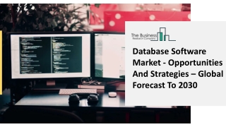 Global Database Software Market Report 2021-2030 | Growth and Trends