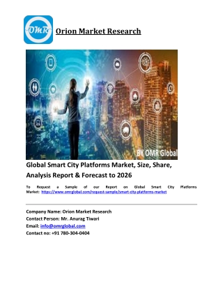 Global Smart City Platforms Market Size, Share, Analysis, Industry Report and Forecast 2020-2026