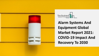 Alarm Systems And Equipment Market Size Analysis, Growth Insights Forecast To 2025