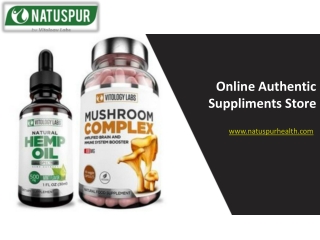 Online Authentic Suppliments Store